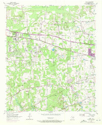 Download a high-resolution, GPS-compatible USGS topo map for Leary, TX (1972 edition)