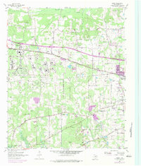Download a high-resolution, GPS-compatible USGS topo map for Leary, TX (1984 edition)