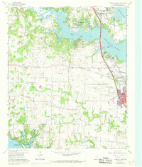 Download a high-resolution, GPS-compatible USGS topo map for Lewisville West, TX (1969 edition)