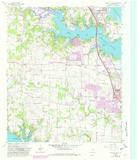 preview thumbnail of historical topo map of Denton County, TX in 1960