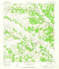 1962 Map of Liberty Hill, 1966 Print