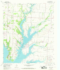 1960 Map of Little Elm, 1969 Print