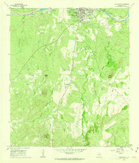 Download a high-resolution, GPS-compatible USGS topo map for Llano South, TX (1962 edition)