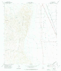preview thumbnail of historical topo map of Culberson County, TX in 1972