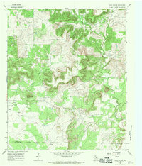 preview thumbnail of historical topo map of Jack County, TX in 1967