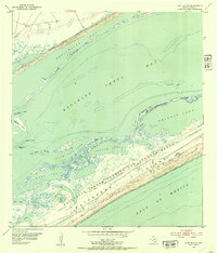 preview thumbnail of historical topo map of Calhoun County, TX in 1952