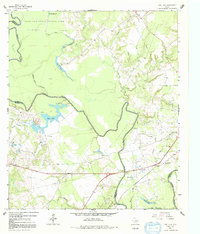 preview thumbnail of historical topo map of Anderson County, TX in 1964