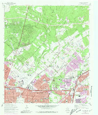 Download a high-resolution, GPS-compatible USGS topo map for Longhorn, TX (1981 edition)