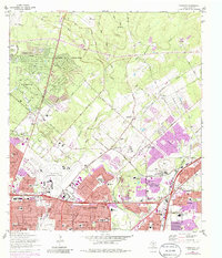 Download a high-resolution, GPS-compatible USGS topo map for Longhorn, TX (1986 edition)