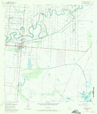 1955 Map of Los Fresnos, TX, 1971 Print