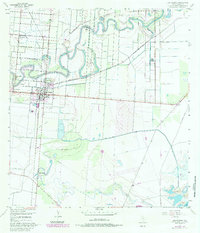 1955 Map of Los Fresnos, TX, 1984 Print