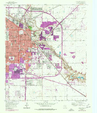 preview thumbnail of historical topo map of Lubbock County, TX in 1957
