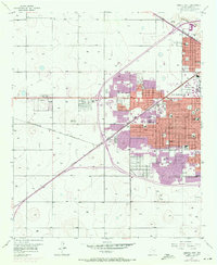 1957 Map of Lubbock West, 1971 Print