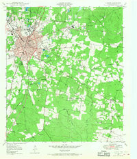preview thumbnail of historical topo map of Lufkin, TX in 1949