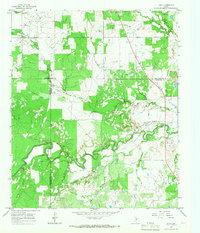 preview thumbnail of historical topo map of Stephens County, TX in 1965