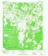 preview thumbnail of historical topo map of Red River County, TX in 1965