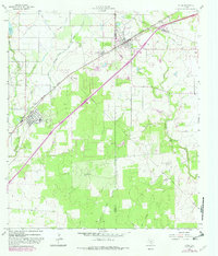 1964 Map of Natalia, TX, 1982 Print