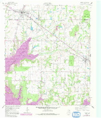 Download a high-resolution, GPS-compatible USGS topo map for Mabank, TX (1991 edition)