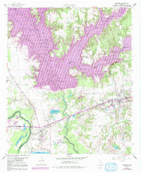Download a high-resolution, GPS-compatible USGS topo map for Malakoff, TX (1991 edition)