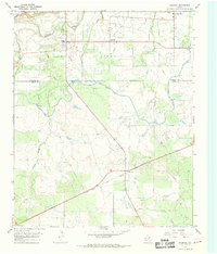 Download a high-resolution, GPS-compatible USGS topo map for Mankins, TX (1968 edition)