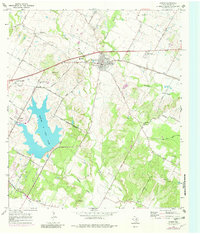 Download a high-resolution, GPS-compatible USGS topo map for Manor, TX (1982 edition)