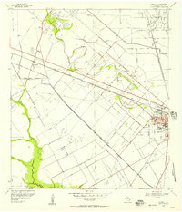 Download a high-resolution, GPS-compatible USGS topo map for Manvel, TX (1957 edition)