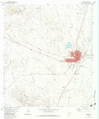 1983 Map of Marfa, TX