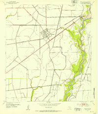 Download a high-resolution, GPS-compatible USGS topo map for Markham, TX (1953 edition)