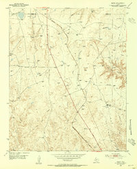 1953 Map of Moore County, TX, 1954 Print