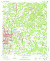 Download a high-resolution, GPS-compatible USGS topo map for Marshall East, TX (1978 edition)