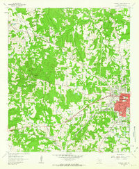 Download a high-resolution, GPS-compatible USGS topo map for Marshall West, TX (1963 edition)