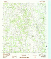 preview thumbnail of historical topo map of Van Zandt County, TX in 1984