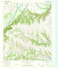 preview thumbnail of historical topo map of Cooke County, TX in 1968
