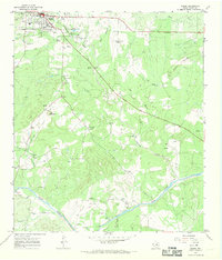 1967 Map of Mason, TX, 1970 Print