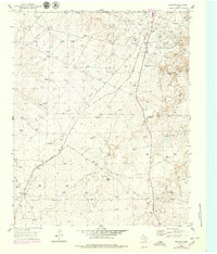 1953 Map of Hutchinson County, TX, 1979 Print