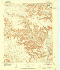 Download a high-resolution, GPS-compatible USGS topo map for McDowell Creek, TX (1954 edition)