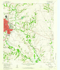 Download a high-resolution, GPS-compatible USGS topo map for McKinney East, TX (1961 edition)