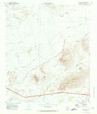 preview thumbnail of historical topo map of Reeves County, TX in 1970
