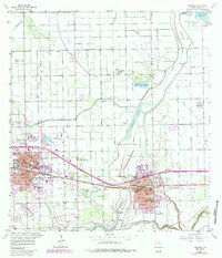 Download a high-resolution, GPS-compatible USGS topo map for Mercedes, TX (1984 edition)