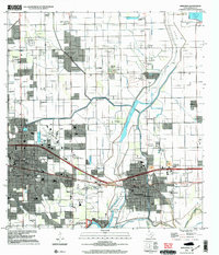 Download a high-resolution, GPS-compatible USGS topo map for Mercedes, TX (2003 edition)