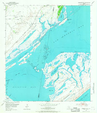 1952 Map of Aransas County, TX, 1967 Print