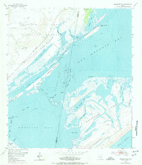 1952 Map of Aransas County, TX, 1977 Print