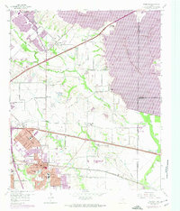Download a high-resolution, GPS-compatible USGS topo map for Mesquite, TX (1974 edition)