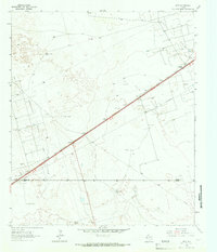1964 Map of Crane County, TX, 1967 Print