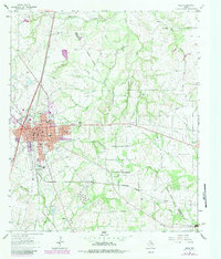 1963 Map of Mexia, TX, 1983 Print