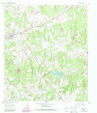 Download a high-resolution, GPS-compatible USGS topo map for Milano, TX (1989 edition)