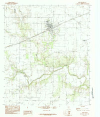 Download a high-resolution, GPS-compatible USGS topo map for Miles, TX (1984 edition)