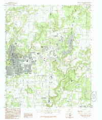 Download a high-resolution, GPS-compatible USGS topo map for Mineral Wells East, TX (1986 edition)