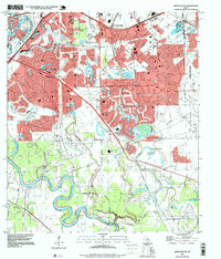 Download a high-resolution, GPS-compatible USGS topo map for Missouri City, TX (1999 edition)