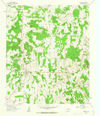 1961 Map of Montague, TX, 1963 Print